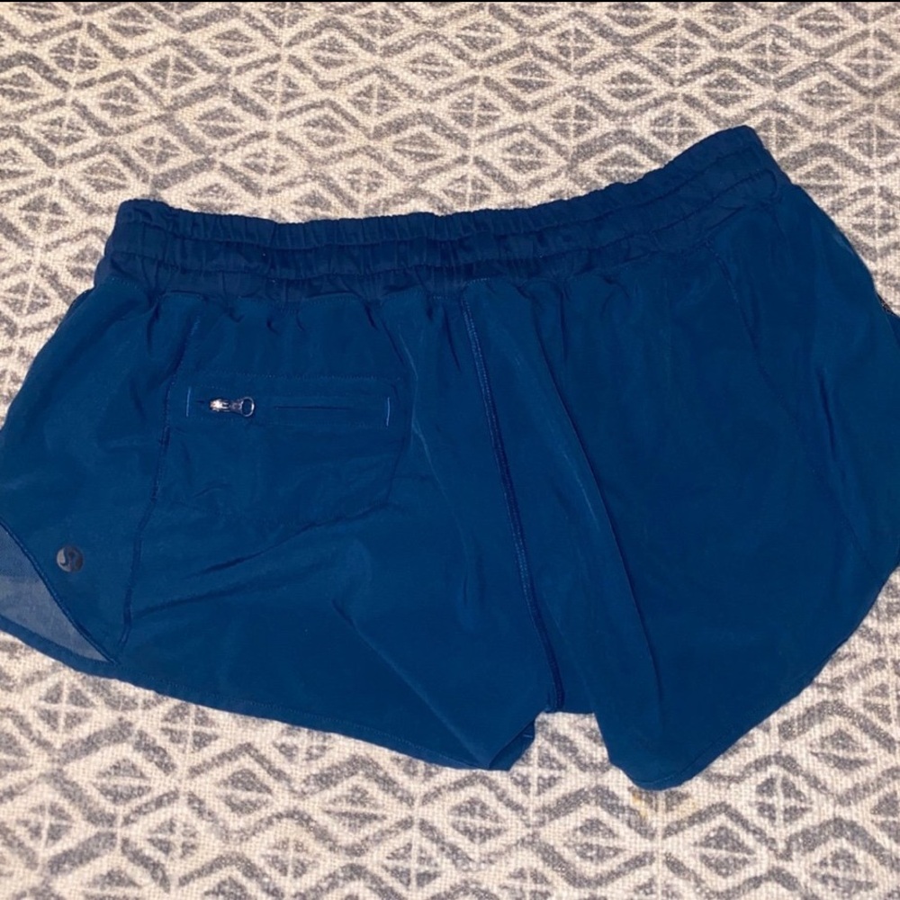 Lululemon blue hotty hot shorts